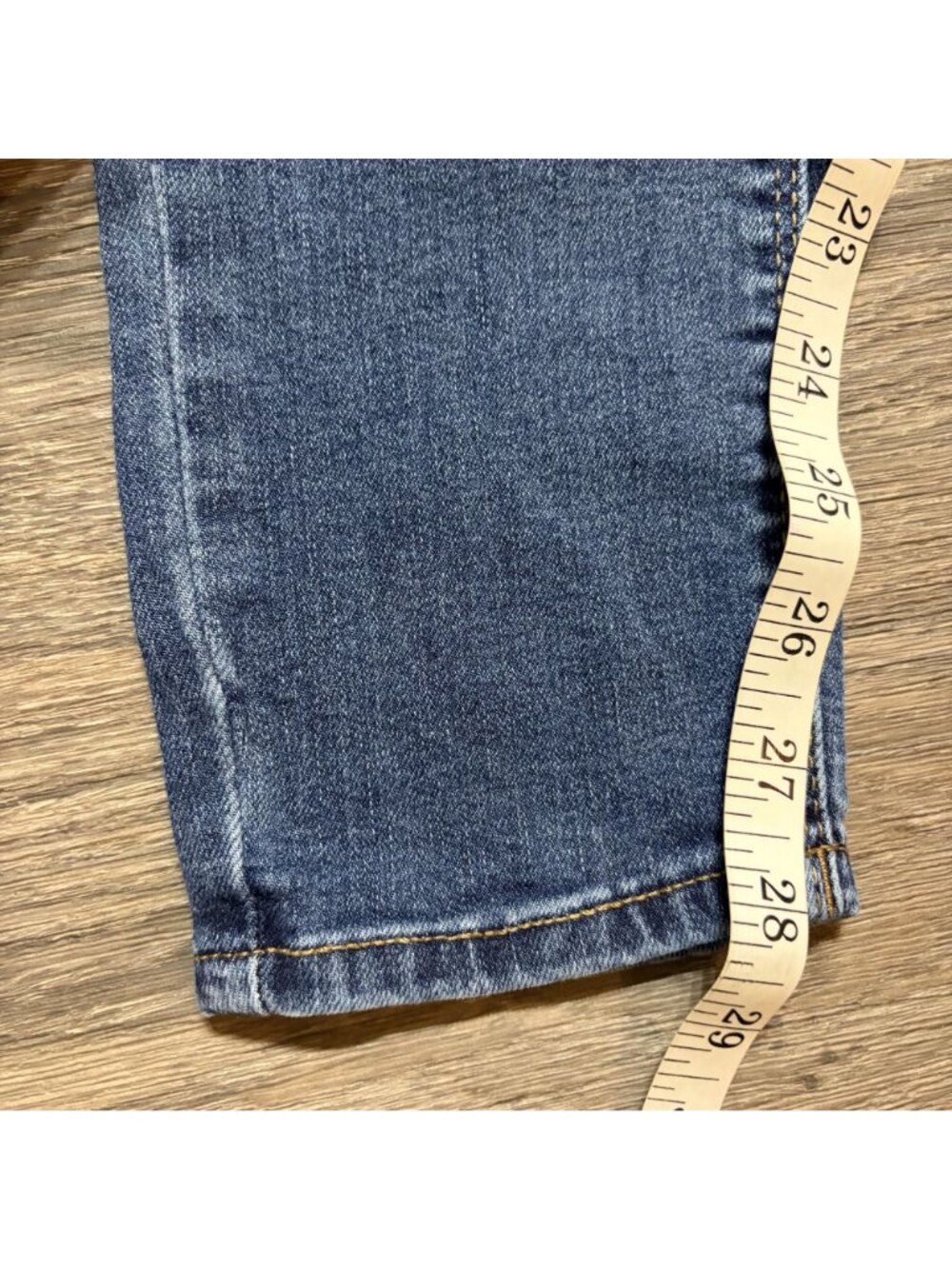 Mudd Juniors High Rise Distressed Stretch Skinny Jeans 15 Medium Wash Denim - Picture 10 of 12